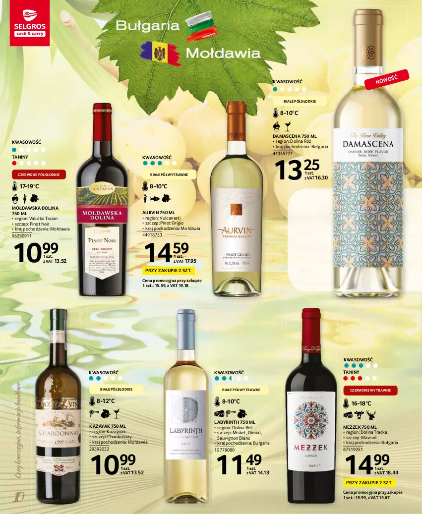 Gazetka promocyjna Selgros - Katalog Wina - ważna 08.03 do 04.08.2021 - strona 10 - produkty: Chardonnay, Pinot Grigio, Sauvignon Blanc