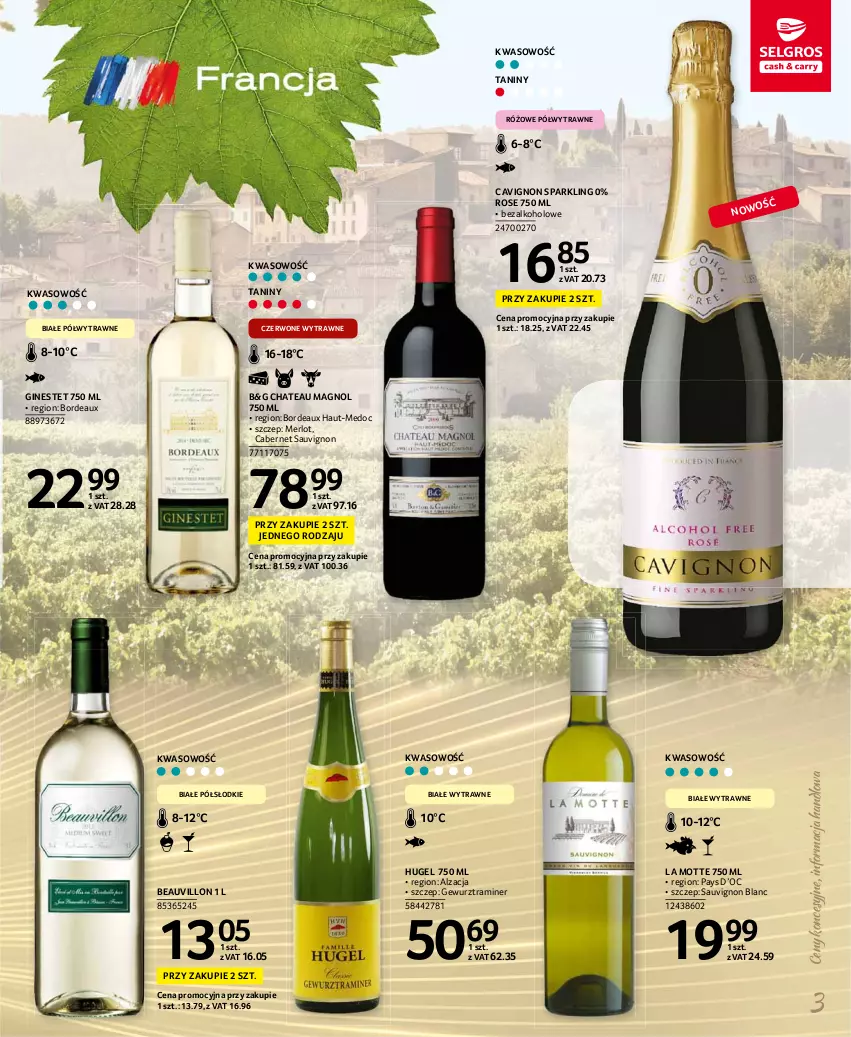Gazetka promocyjna Selgros - Katalog Wina - ważna 08.03 do 04.08.2021 - strona 3 - produkty: Bordeaux, Cabernet Sauvignon, Gin, Merlot, Sauvignon Blanc