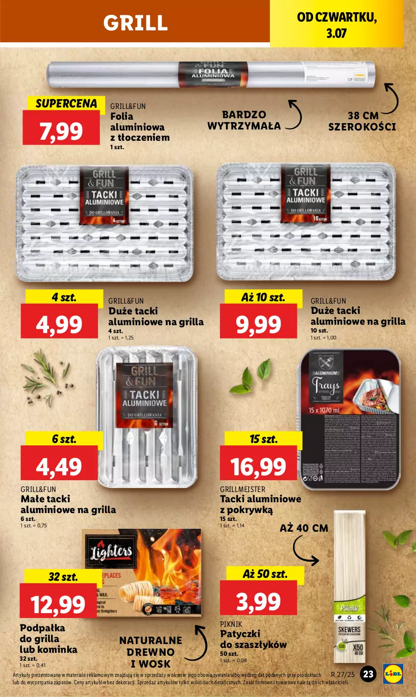 Gazetka promocyjna Lidl - GAZETKA - ważna 03.07 do 05.07.2025 - strona 31 - produkty: Folia aluminiowa, Grill, Inka
