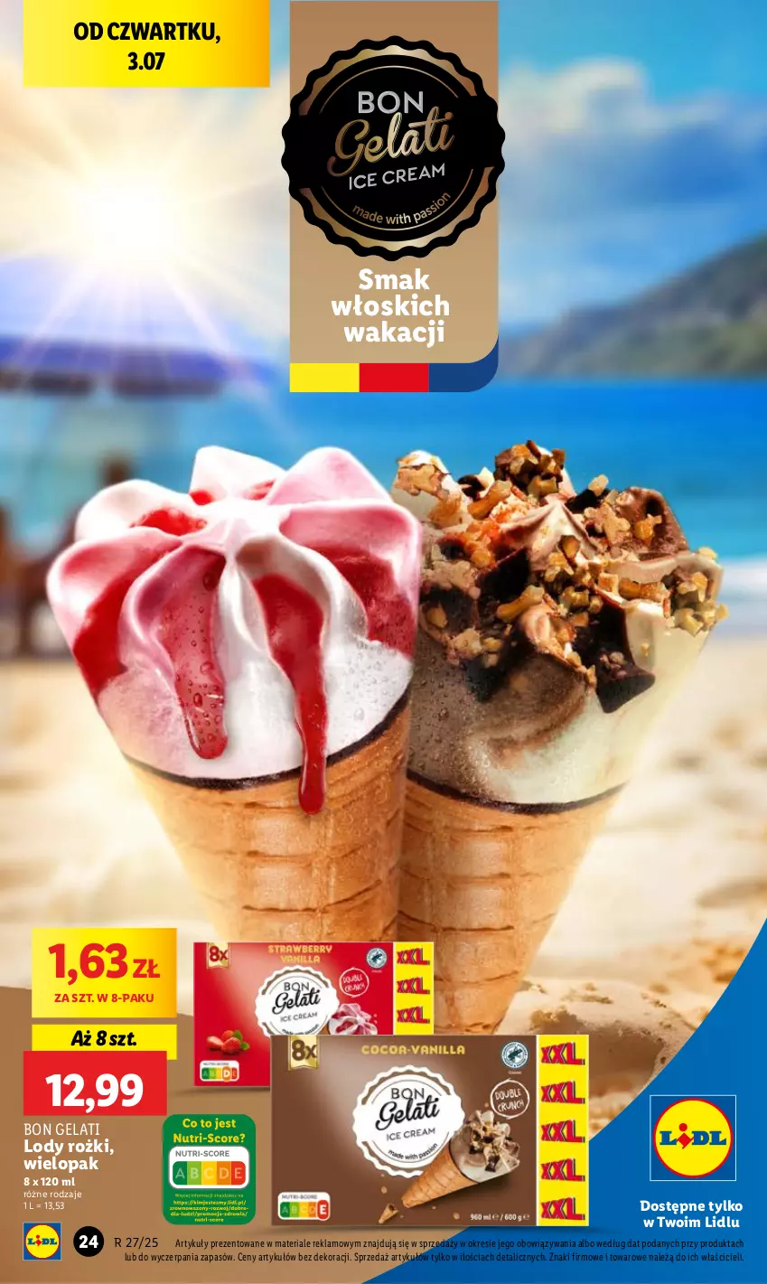 Gazetka promocyjna Lidl - GAZETKA - ważna 03.07 do 05.07.2025 - strona 32 - produkty: Lody