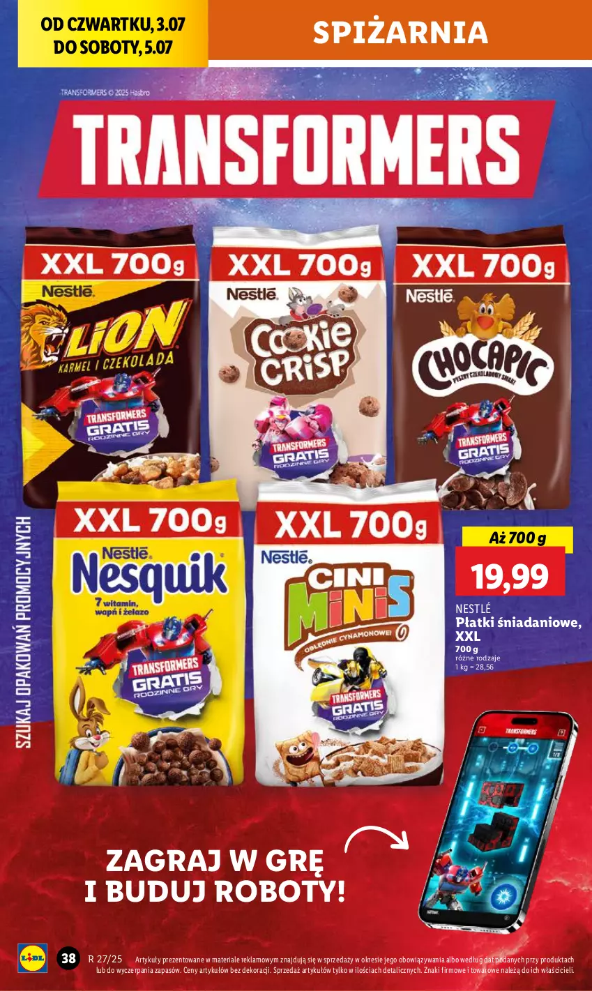 Gazetka promocyjna Lidl - GAZETKA - ważna 03.07 do 05.07.2025 - strona 50 - produkty: Danio, Gra, Nestlé, Robot
