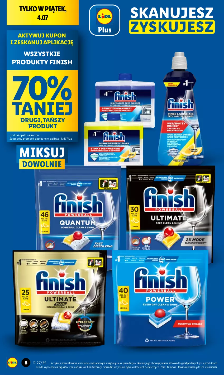 Gazetka promocyjna Lidl - GAZETKA - ważna 03.07 do 05.07.2025 - strona 8 - produkty: Finish