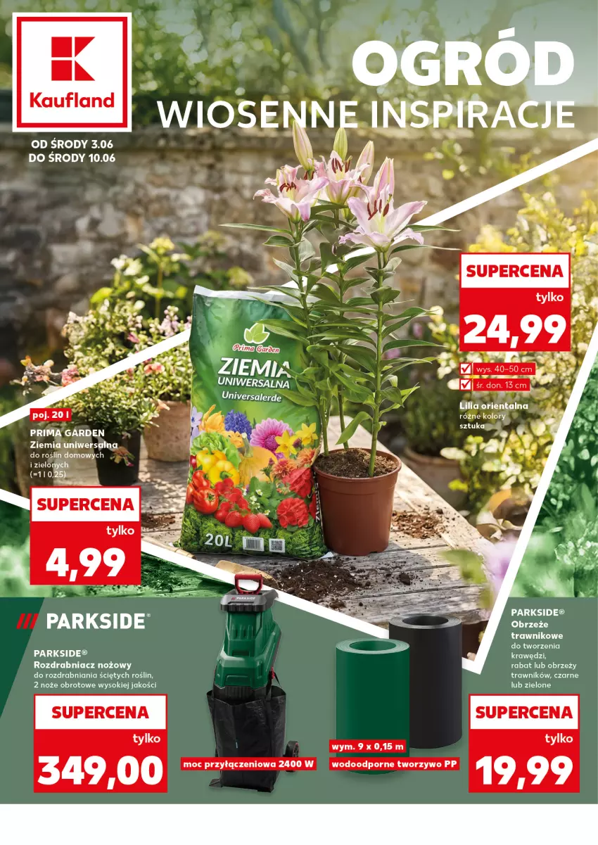 Gazetka promocyjna Kaufland - Kaufland - ważna 03.06 do 10.06.2026 - strona 1 - produkty: Noż, Parkside, Por, Prima, Rozdrabniacz, Sok