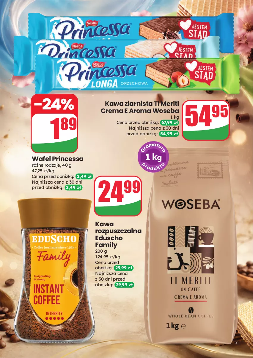 Gazetka promocyjna Dino - Weekendowe okazje - ważna 31.07 do 01.08.2026 - strona 3 - produkty: Fa, Kawa, Kawa rozpuszczalna, Kawa ziarnista, Princessa, Woseba