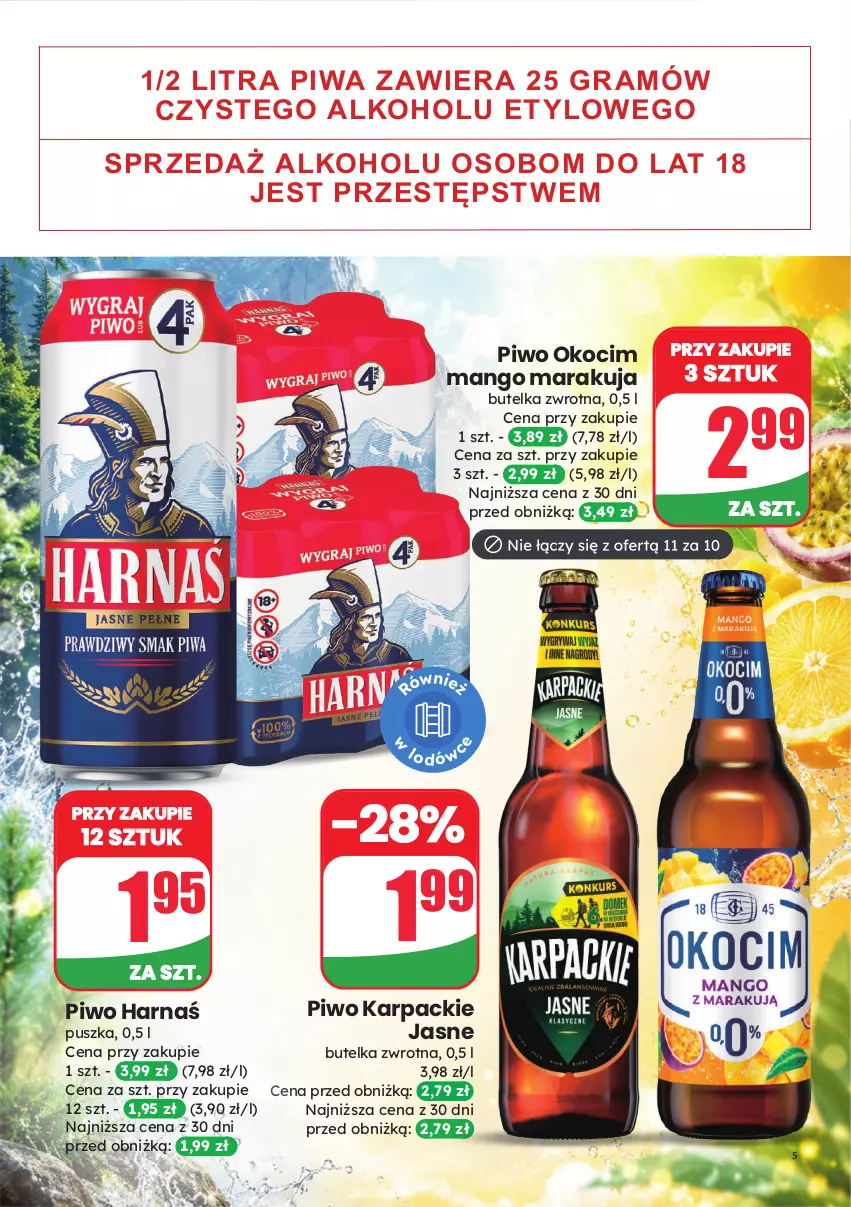 Gazetka promocyjna Dino - Weekendowe okazje - ważna 31.07 do 01.08.2026 - strona 5 - produkty: Gra, Harnaś, Karp, Koc, Mango, Okocim, Piwa, Piwo
