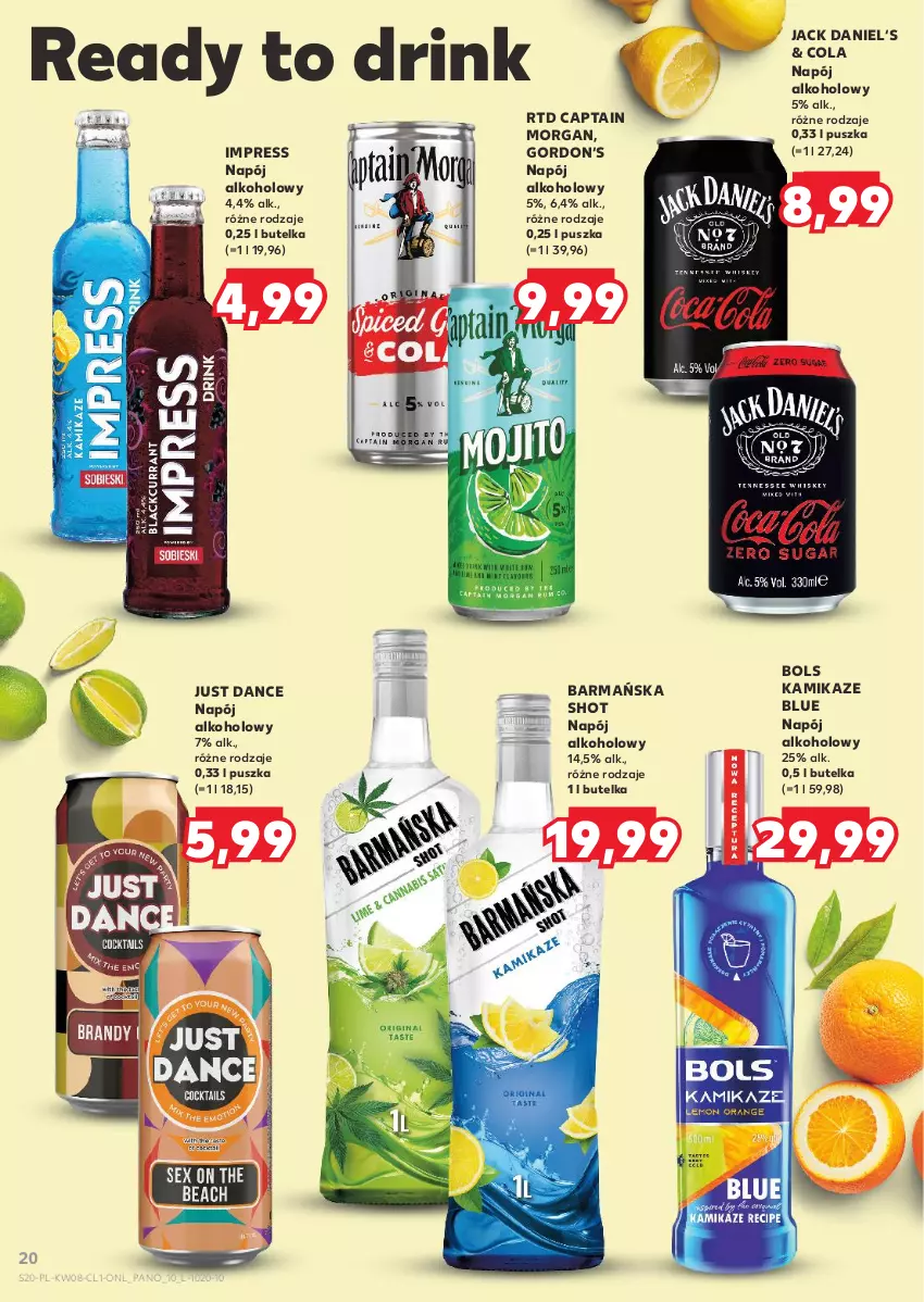 Gazetka promocyjna Kaufland - Barek Kauflandu - ważna 20.02 do 05.03.2025 - strona 20 - produkty: Bols, Captain Morgan, Napój