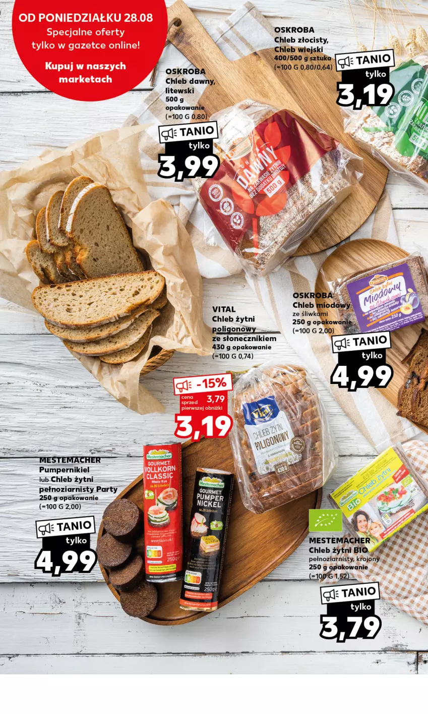 Gazetka promocyjna Kaufland - Mocny Start - ważna 28.08 do 30.08.2023 - strona 12 - produkty: Chleb