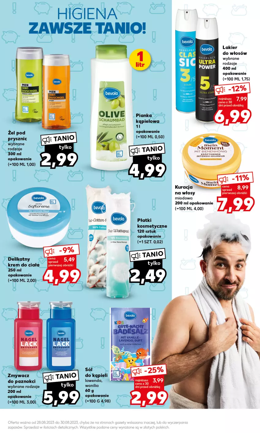 Gazetka promocyjna Kaufland - Mocny Start - ważna 28.08 do 30.08.2023 - strona 19 - produkty: Aloe vera, Lakier, Lakier do włosów, Płatki kosmetyczne