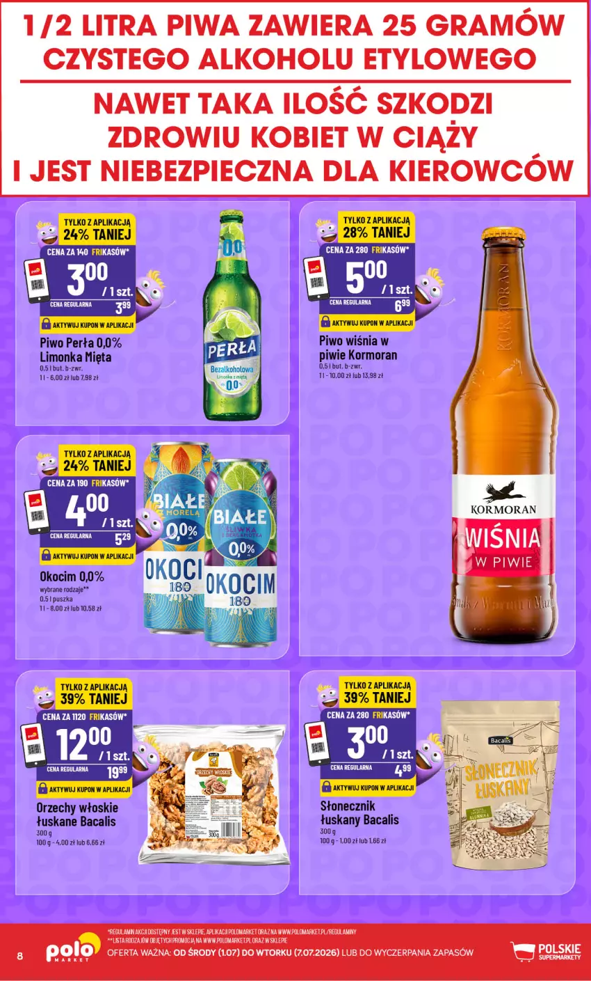 Gazetka promocyjna PoloMarket - Frikasy G27 - ważna 01.07 do 07.07.2026 - strona 8 - produkty: Koc, Limonka, Mięta, Okocim, Orzechy włoskie, Perła, Piwo