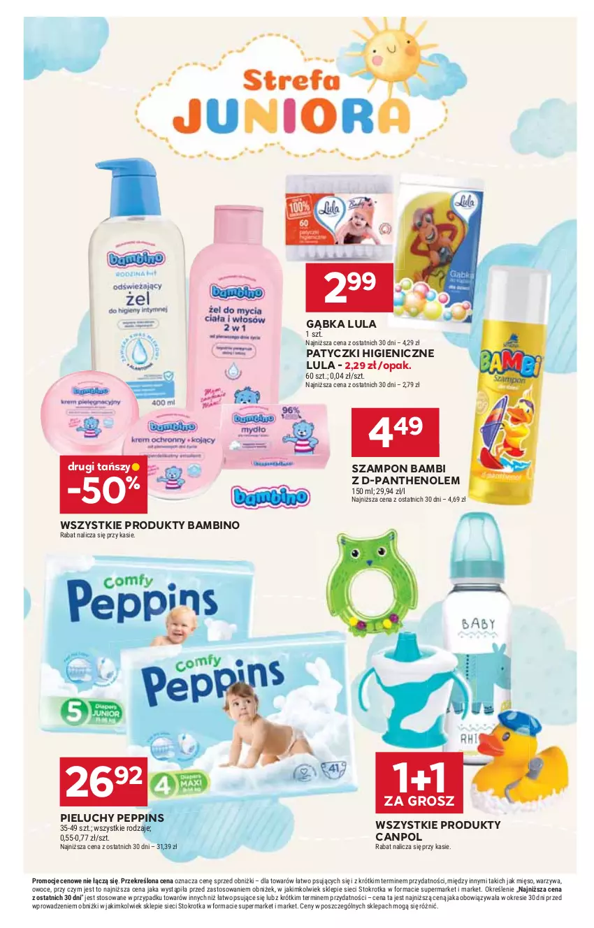 Gazetka promocyjna Stokrotka - Supermarket - ważna 07.08 do 12.08.2025 - strona 41 - produkty: Canpol, Mięso, Owoce, Pieluchy, Szampon, Warzywa