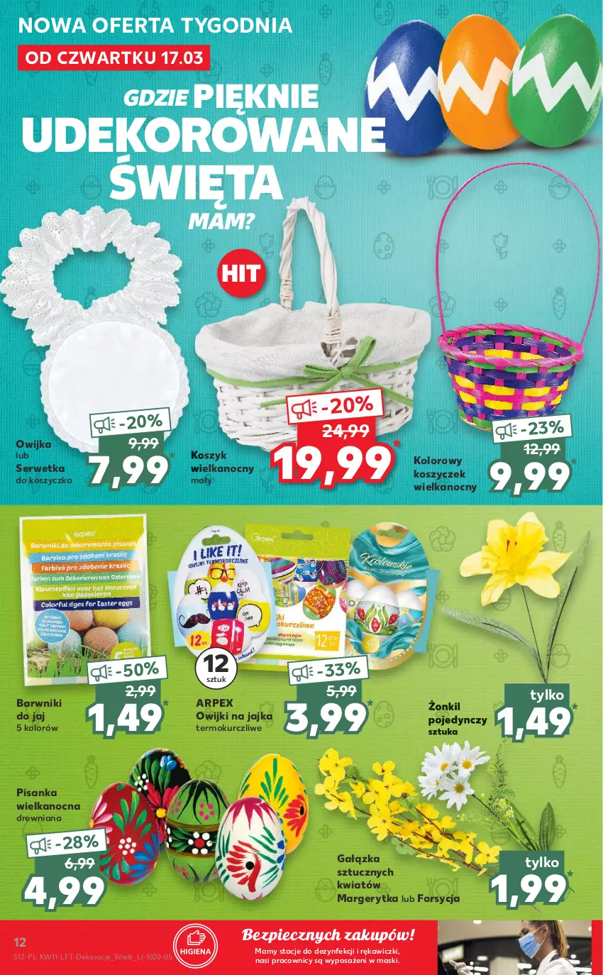 Gazetka promocyjna Kaufland - OFERTA TYGODNIA - ważna 17.03 do 23.03.2022 - strona 12 - produkty: Kosz, Owijki, Piec, Ser