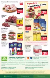 Gazetka promocyjna Stokrotka - Supermarket - Gazetka - ważna od 07.02 do 07.02.2024 - strona 21 - produkty: Piwa, Piwo, Kurczak, Lubella, Nutella, Warzywa, JBL, Gra, Telefon, Bell, Beskidzki, O nas, Tyskie, Dres, Winogrona, Mąka, Olej rzepakowy, Owoce, Bella, Wino, Wagi, Olej, Mięso, Jabłka, Mleko