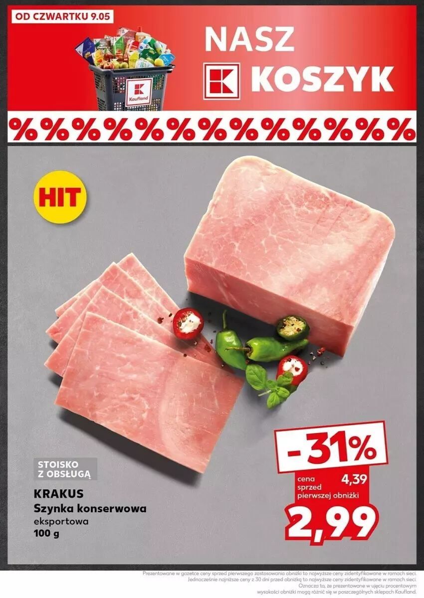 Gazetka promocyjna Kaufland - ważna 13.05 do 15.05.2024 - strona 6 - produkty: Krakus, Por, Ser, Sport, Szynka, Szynka konserwowa