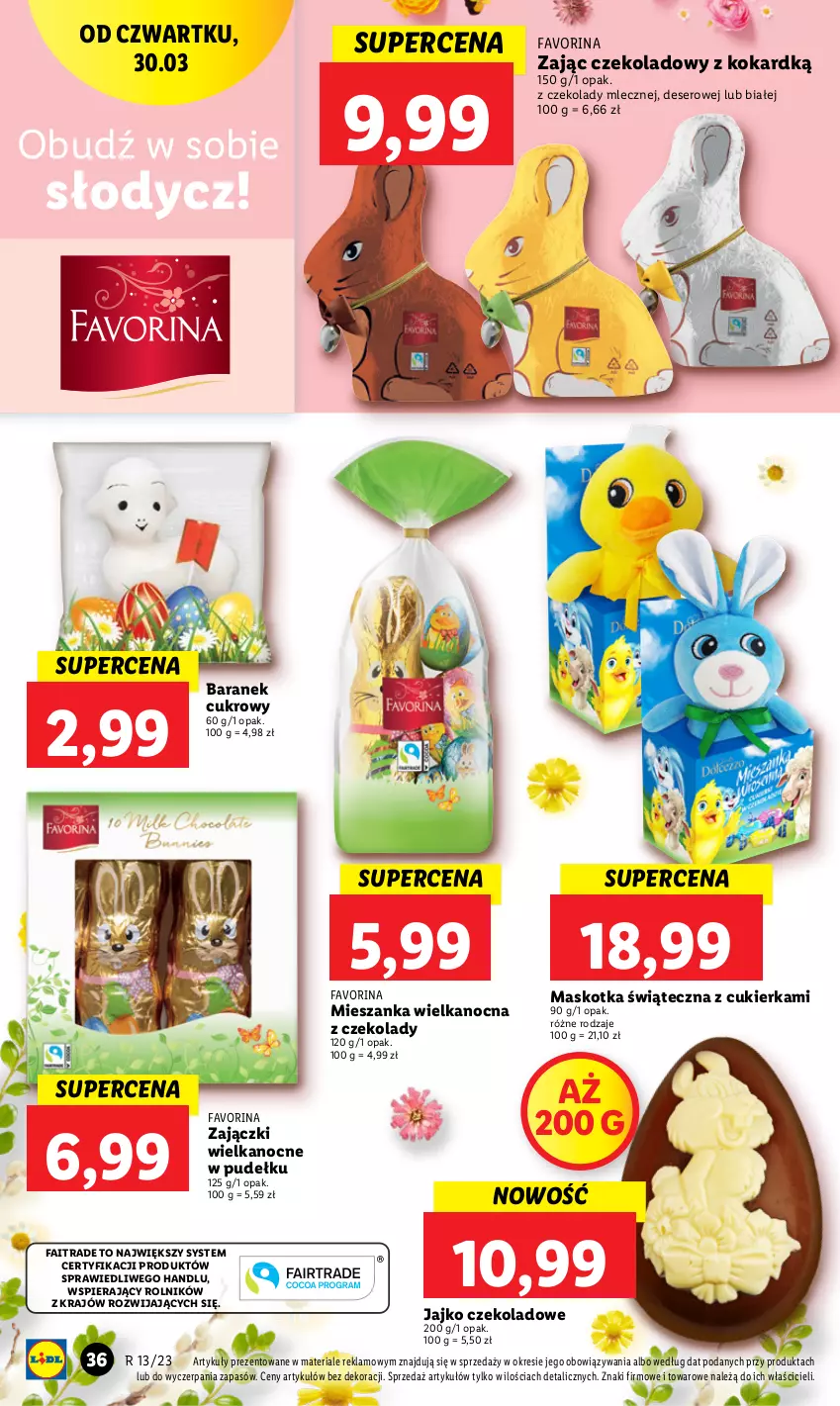 Gazetka promocyjna Lidl - GAZETKA - ważna 30.03 do 02.04.2023 - strona 36 - produkty: Cukier, Deser, Fa, Rolnik, Ser