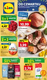 Gazetka promocyjna Lidl - GAZETKA - Gazetka - ważna od 02.04 do 02.04.2023 - strona 1 - produkty: Gra, Szynka wieprzowa, Szynka, PIKOK, Maliny, Boczek, Kinder, Mleko