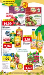 Gazetka promocyjna Lidl - GAZETKA - Gazetka - ważna od 02.04 do 02.04.2023 - strona 46 - produkty: Sok, Por, Mus, Morela, Kaktus, Kisiel, Plecak, Tymbark, Limonka, Kubuś, Mango, Budyń, Nektar, Hortex