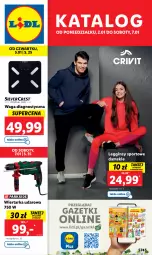 Gazetka promocyjna Lidl - GAZETKA - Gazetka - ważna od 07.01 do 07.01.2023 - strona 1 - produkty: Por, Gin, Wiertarka, Tarka, Wiertarka udarowa, Sport, Legginsy, Waga