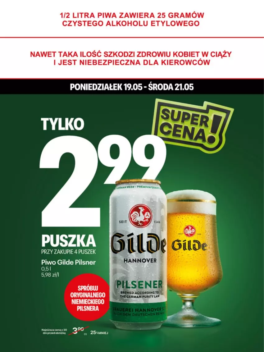 Gazetka promocyjna Delikatesy Centrum - Franczyza DC21 Poniedziałek - ważna 19.05 do 25.05.2025 - strona 40 - produkty: Gin, Gra, Piec, Piwa, Piwo