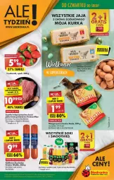 Gazetka promocyjna Biedronka - W tym tygodniu - Gazetka - ważna od 13.04 do 13.04.2022 - strona 1 - produkty: Sok, Gra, Jaja, Truskawki, , Margaryna, Kasia, Kiełbasa