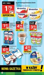 Gazetka promocyjna Delikatesy Centrum - Gazetka DC39 czw-sr - Gazetka - ważna od 11.10 do 11.10.2023 - strona 20 - produkty: Ser, Gra, Danone, Zott, Jogurt, Serek homogenizowany, Serek, Czekolada, Bakoma, Hochland, Napój mleczny, Danio, Deser, Napój, Monte