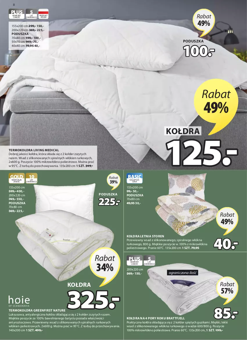 Gazetka promocyjna Jysk - Oferta tygodnia - ważna 01.09 do 14.09.2021 - strona 9 - produkty: Gra, Kołdra, Poduszka, Por, Termokołdra