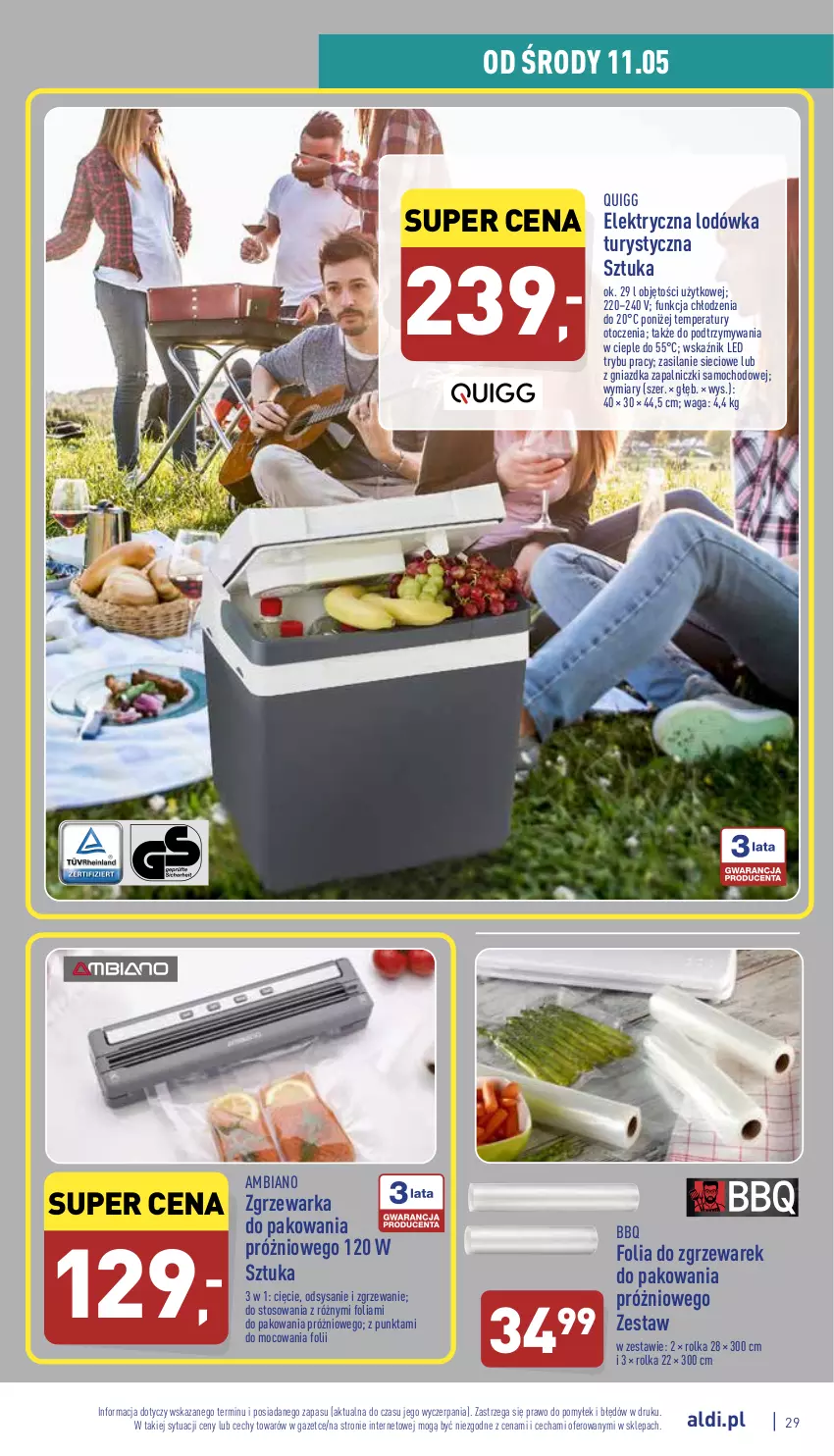 Gazetka promocyjna Aldi - Pełny katalog - ważna 09.05 do 14.05.2022 - strona 29 - produkty: Lodówka, Silan, Waga, Warka