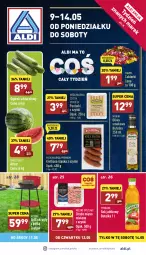 Gazetka promocyjna Aldi - Pełny katalog - Gazetka - ważna od 14.05 do 14.05.2022 - strona 1 - produkty: Mięso mielone z szynki, Mięso mielone, Sok, Gra, Cukier, Parówki, Parówki z szynki, Ogórek, Mięsne specjały, Wawel, Sok jabłkowy, Tymbark, Monini, Cukierki, Arbuz, Grill, Kiełbasa, Mięso, Kiełbasa śląska, Fa