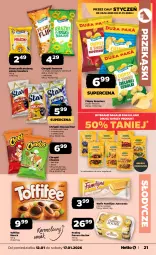Gazetka promocyjna Netto - Od Poniedziałku - Gazetka - ważna od 17.01 do 17.01.2026 - strona 21 - produkty: Ketchup, Cheetos, Ser, Słonecznik prażony, Jutrzenka, Praliny, Chipsy, Ferrero Rocher, Chrupki, Wafle, Pizza, Toffifee, Ferrero, Bakalland, Fa