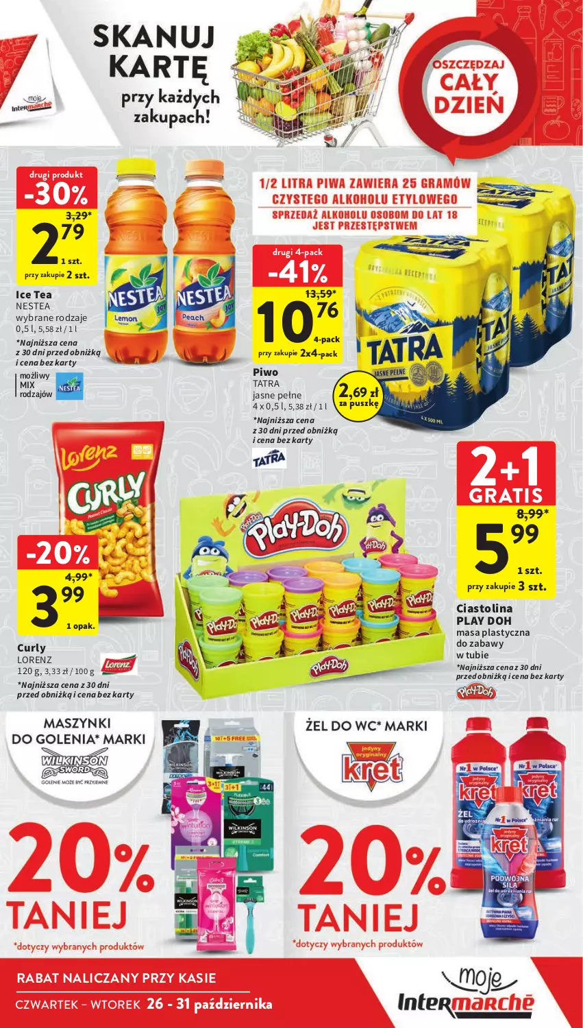 Gazetka promocyjna Intermarche - Gazetka Intermarche - ważna 26.10 do 31.10.2023 - strona 15 - produkty: Gra, Ice tea, Lorenz, Nestea, Piwo, Tatra