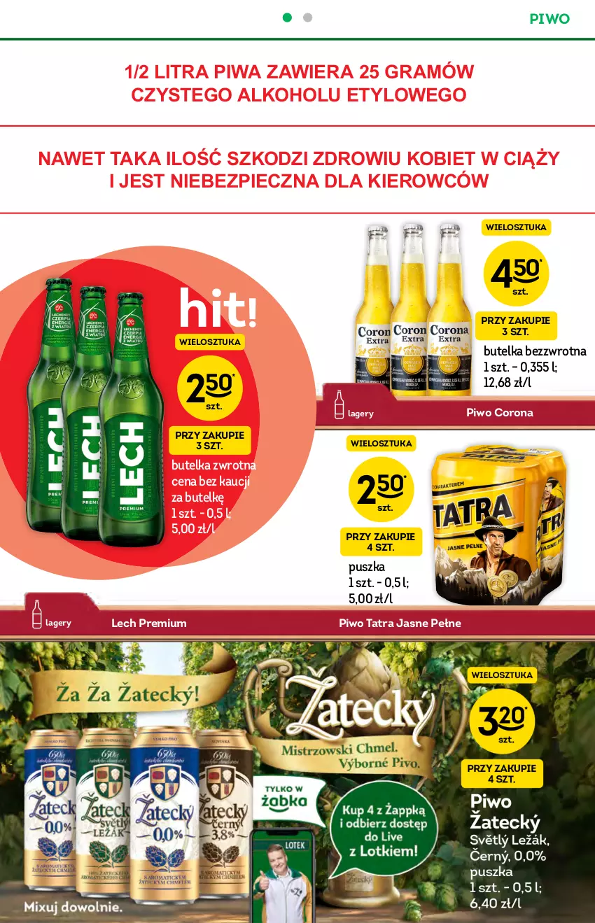 Gazetka promocyjna Żabka - ważna 14.07 do 20.07.2021 - strona 14 - produkty: Gra, Lech Premium, Piec, Piwa, Piwo, Tatra