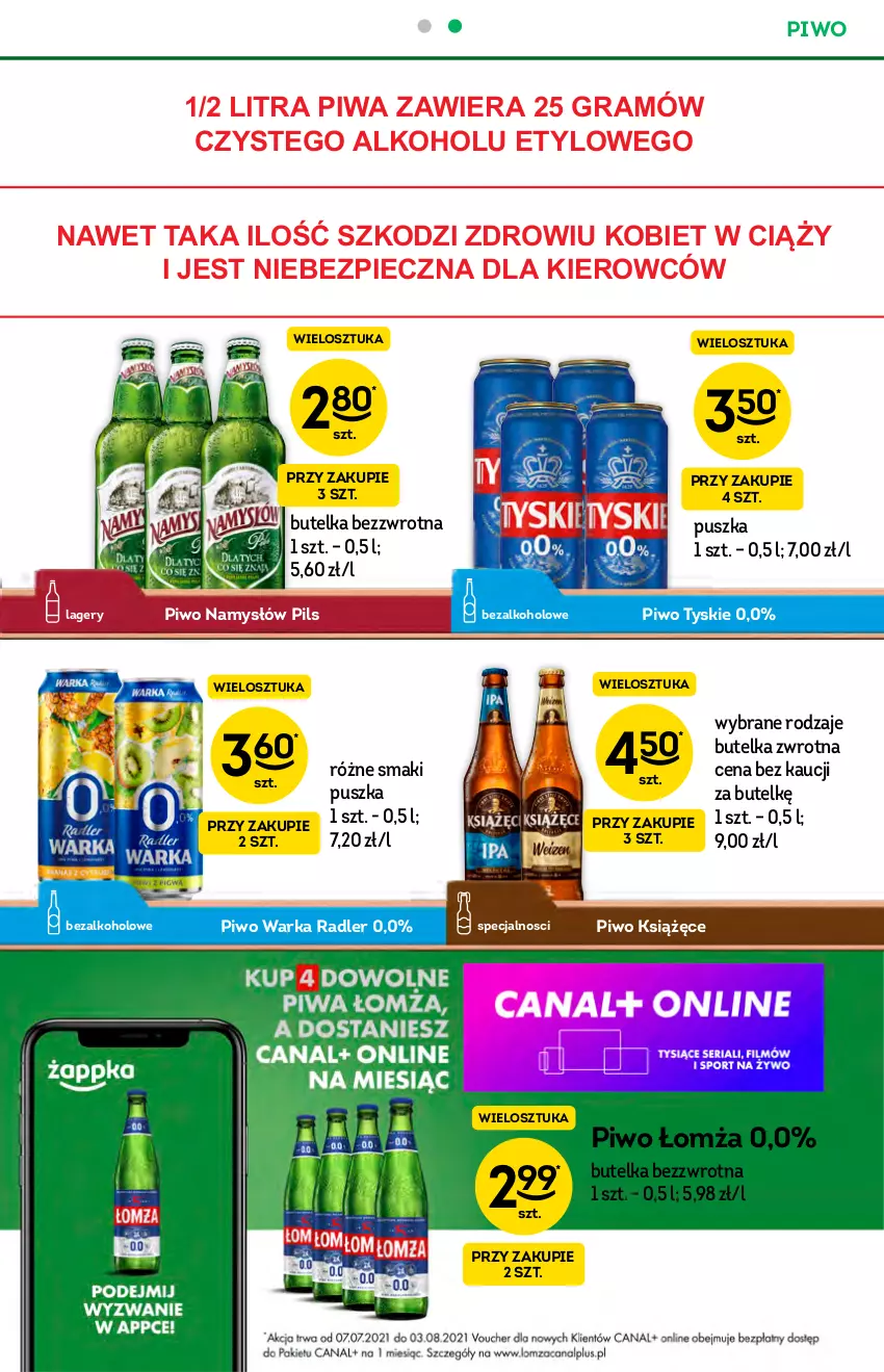 Gazetka promocyjna Żabka - ważna 14.07 do 20.07.2021 - strona 15 - produkty: Gra, Książęce, Namysłów, Piec, Piwa, Piwo, Radler, Tyskie, Warka