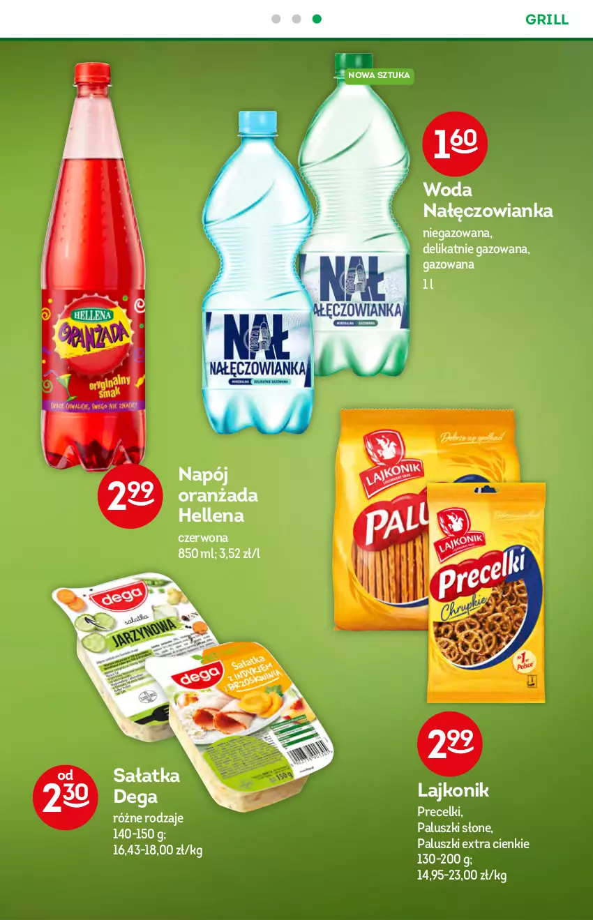 Gazetka promocyjna Żabka - ważna 14.07 do 20.07.2021 - strona 21 - produkty: Dega, Grill, Hellena, Lajkonik, Nałęczowianka, Napój, Oranżada, Precelki, Sałat, Sałatka, Woda