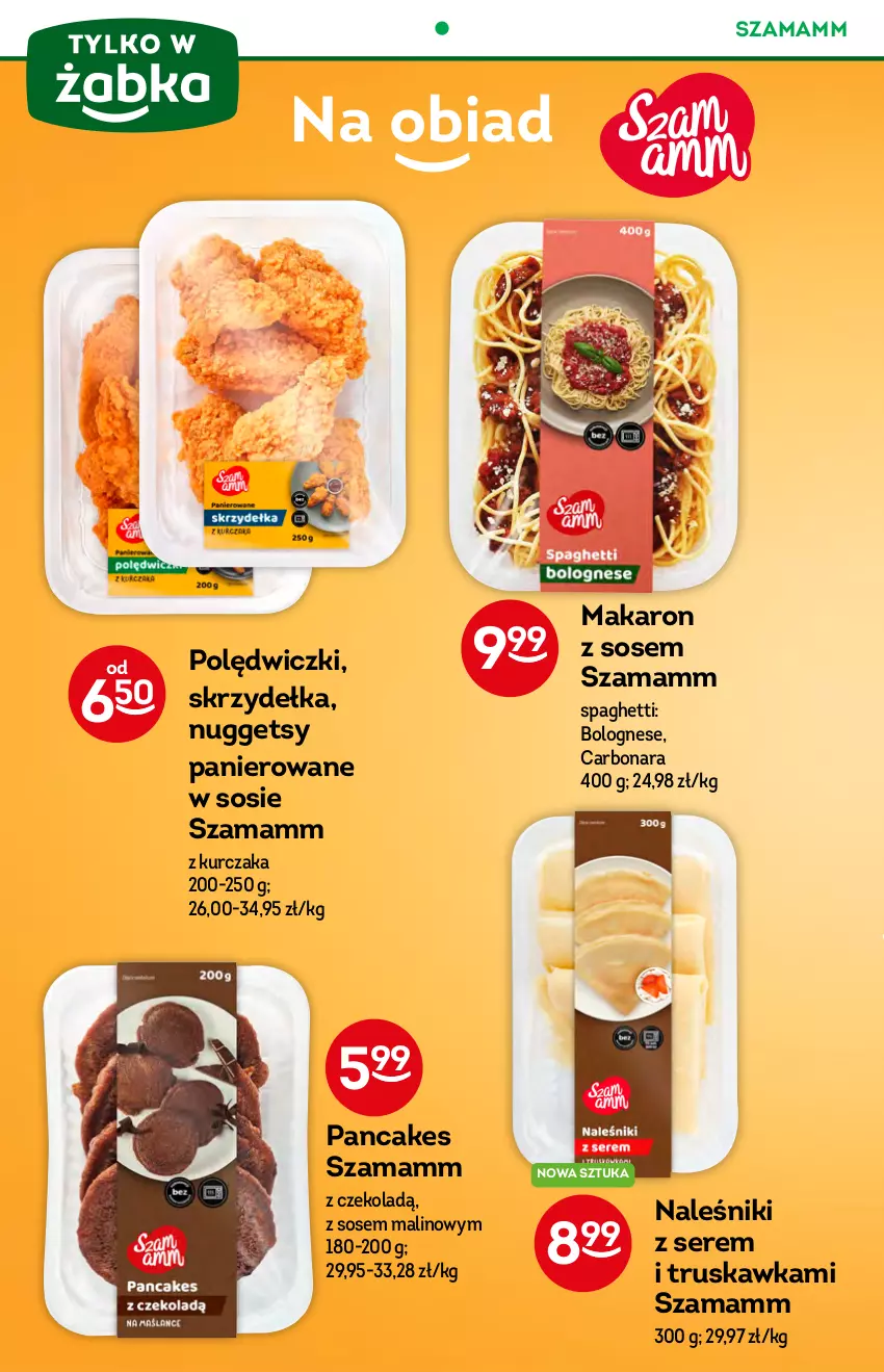 Gazetka promocyjna Żabka - ważna 14.07 do 20.07.2021 - strona 34 - produkty: Kurczak, Makaron, Naleśniki, Ser, Sos, Spaghetti