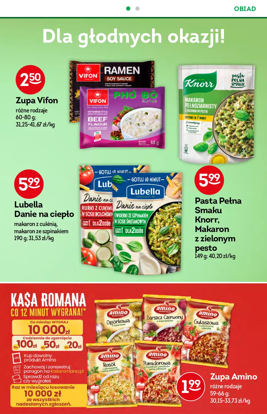 Gazetka promocyjna Żabka - ważna 14.07 do 20.07.2021 - strona 35 - produkty: Bell, Bella, Knorr, Lubella, Makaron, Pesto, Szpinak, Zupa