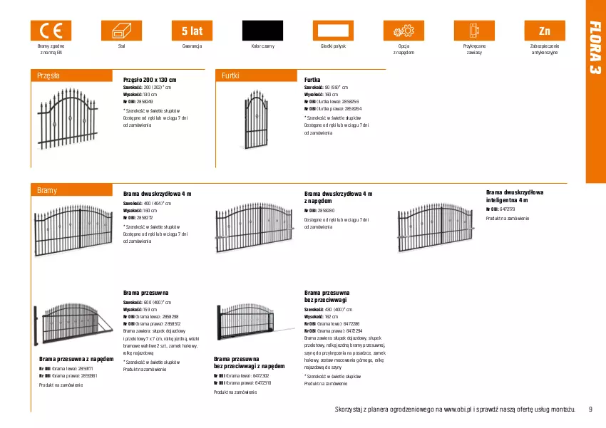 Gazetka promocyjna Obi - Gazetka OBI - ważna 01.10.2022 do 30.09.2023 - strona 9 - produkty: Flora, Intel, Piec, Rama, Słupek, Sok, Szyny, Wagi