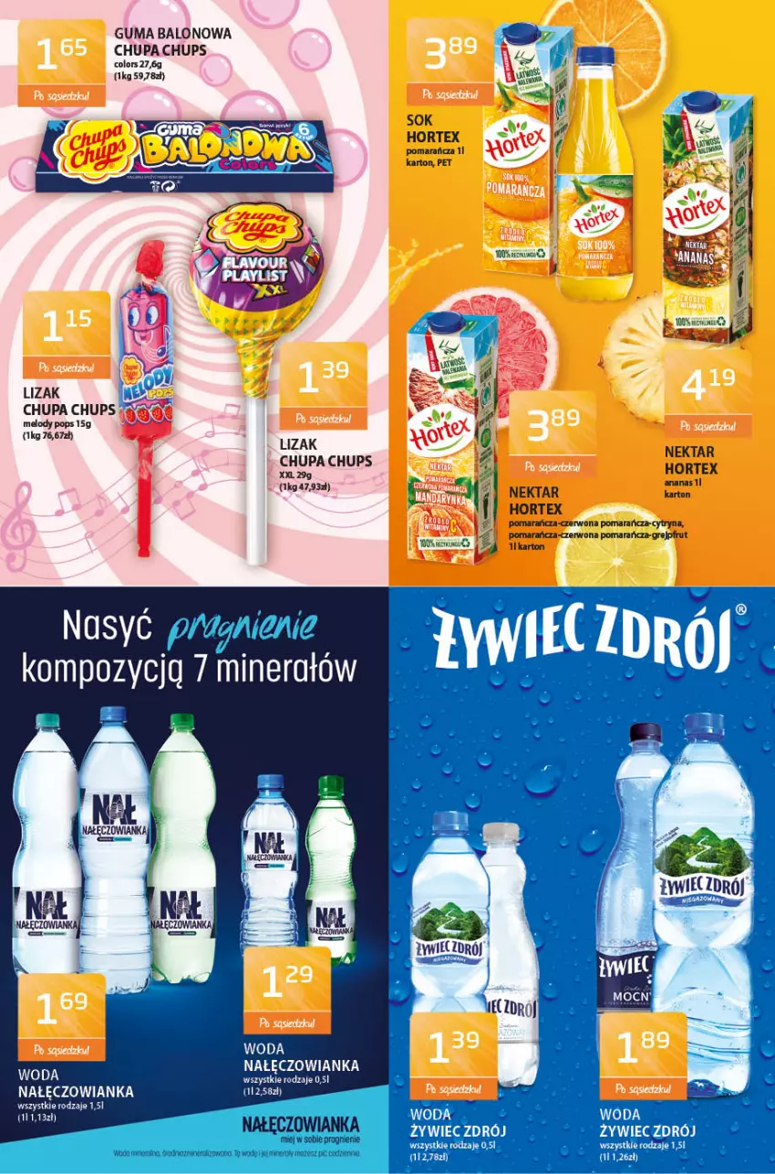 Gazetka promocyjna ABC - Gazetka - ważna 05.11 do 18.11.2021 - strona 6 - produkty: Chupa Chups, Fa, Gra, Hortex, Lody, Nałęczowianka, Nektar, Sok, Woda