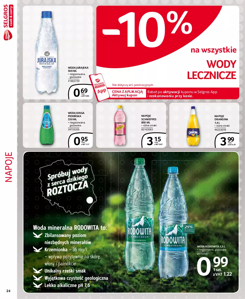 Gazetka promocyjna Selgros - Extra Oferta - ważna 01.06 do 30.06.2021 - strona 24 - produkty: Gin, LG, Napoje, Schweppes, Woda, Znicz