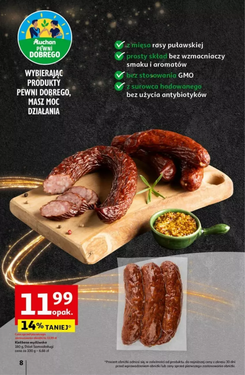 Gazetka promocyjna Auchan - ważna 19.12 do 24.12.2024 - strona 2 - produkty: Kiełbasa