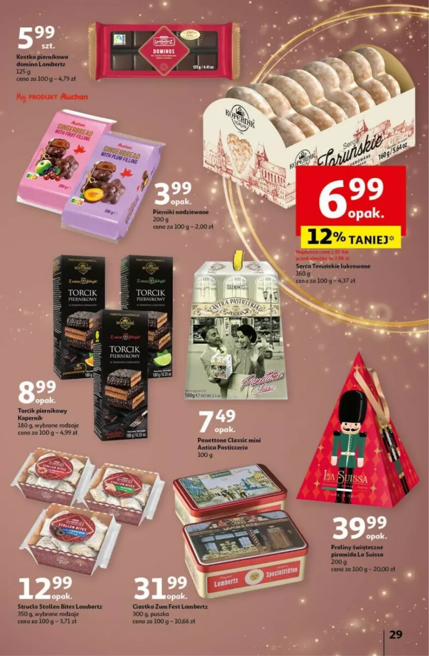 Gazetka promocyjna Auchan - ważna 19.12 do 24.12.2024 - strona 25 - produkty: Ciastka, LANA, Piernik, Strucla