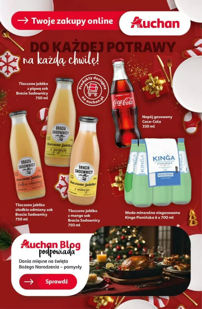 Gazetka promocyjna Auchan - ważna 19.12 do 24.12.2024 - strona 41 - produkty: Mango, Sok, Woda, Woda mineralna