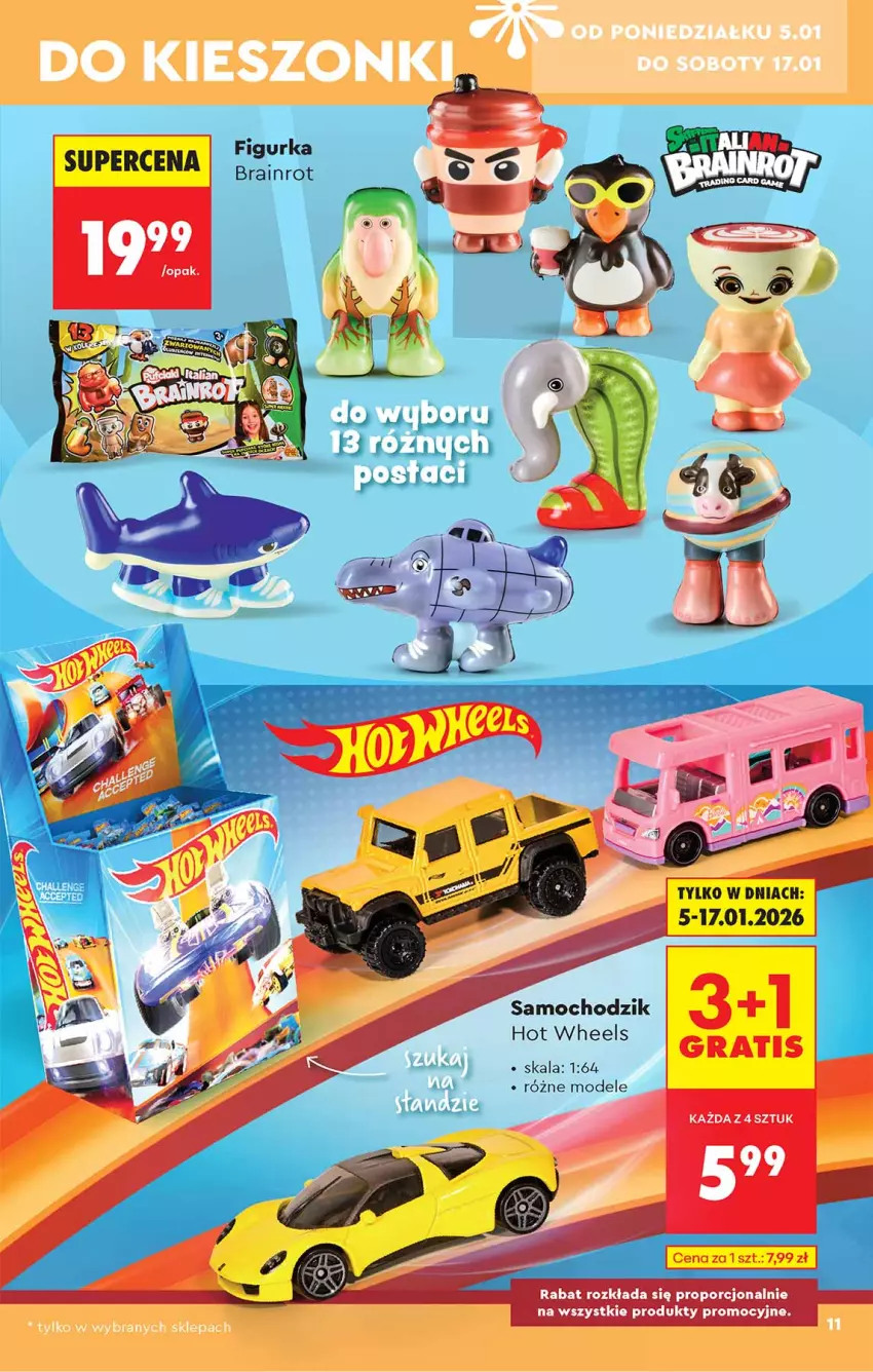 Gazetka promocyjna Biedronka - Okazje Tygodnia - ważna 05.01 do 17.01.2026 - strona 11 - produkty: Chodzik, Gra, Hot Wheels, Por
