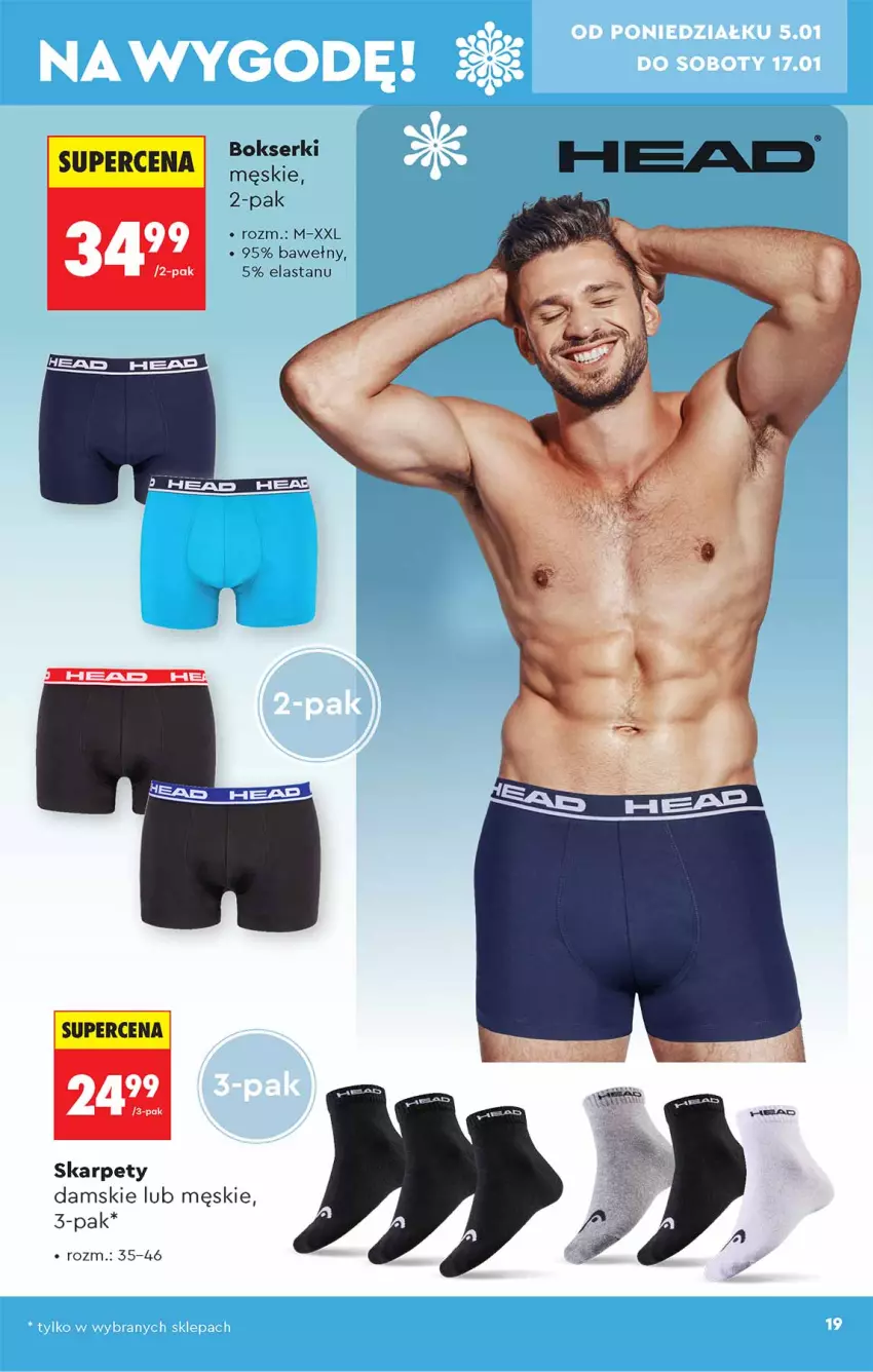 Gazetka promocyjna Biedronka - Okazje Tygodnia - ważna 05.01 do 17.01.2026 - strona 19 - produkty: Bokserki, Karp, Ser