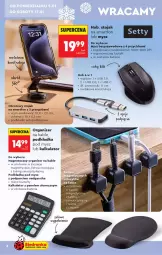 Gazetka promocyjna Biedronka - Okazje Tygodnia - Gazetka - ważna od 17.01 do 17.01.2026 - strona 6 - produkty: Mop, Stojak, Organizer, Podkładka, Mysz, Stojak na smartfon, Bateria, Podkładka pod mysz, Smartfon, Podkład, Listwa