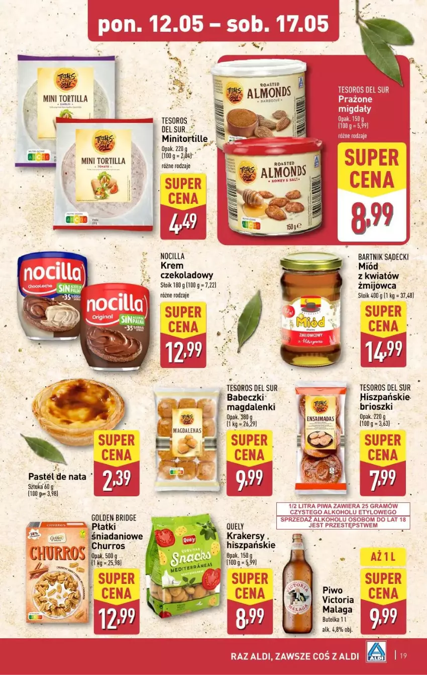 Gazetka promocyjna Aldi - ważna 12.05 do 17.05.2025 - strona 11 - produkty: Babeczki, Gra, Krakersy, Migdały, Miód, Piwa, Piwo