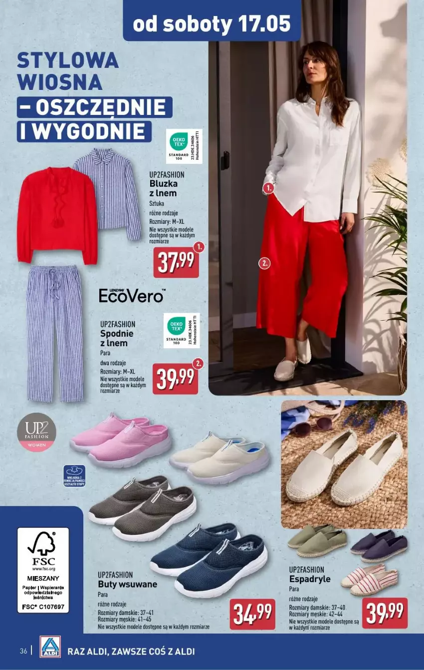 Gazetka promocyjna Aldi - ważna 12.05 do 17.05.2025 - strona 30 - produkty: Fa, Papier, Spodnie