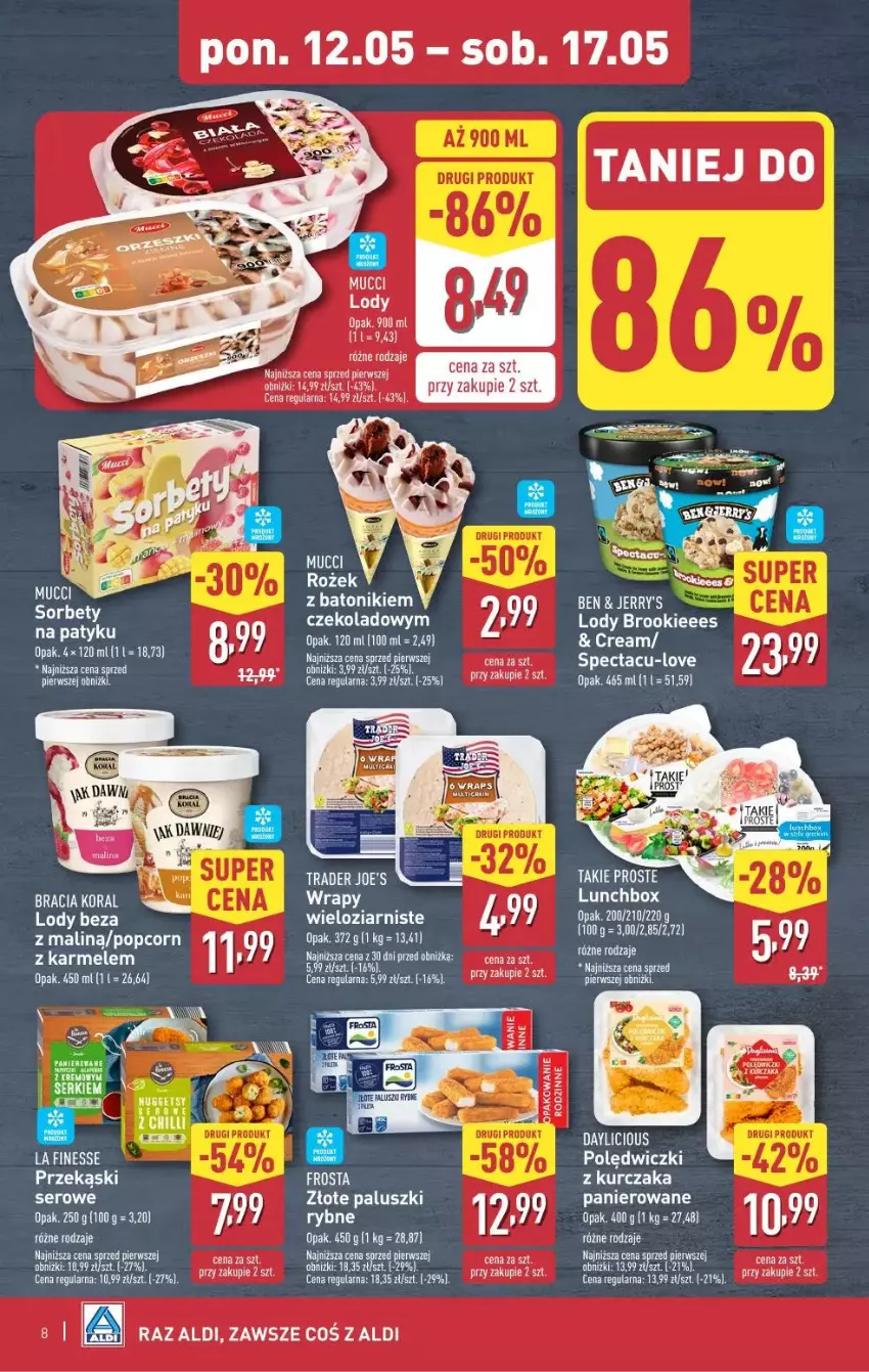 Gazetka promocyjna Aldi - ważna 12.05 do 17.05.2025 - strona 39 - produkty: Frosta, Kurczak, Lody, Popcorn