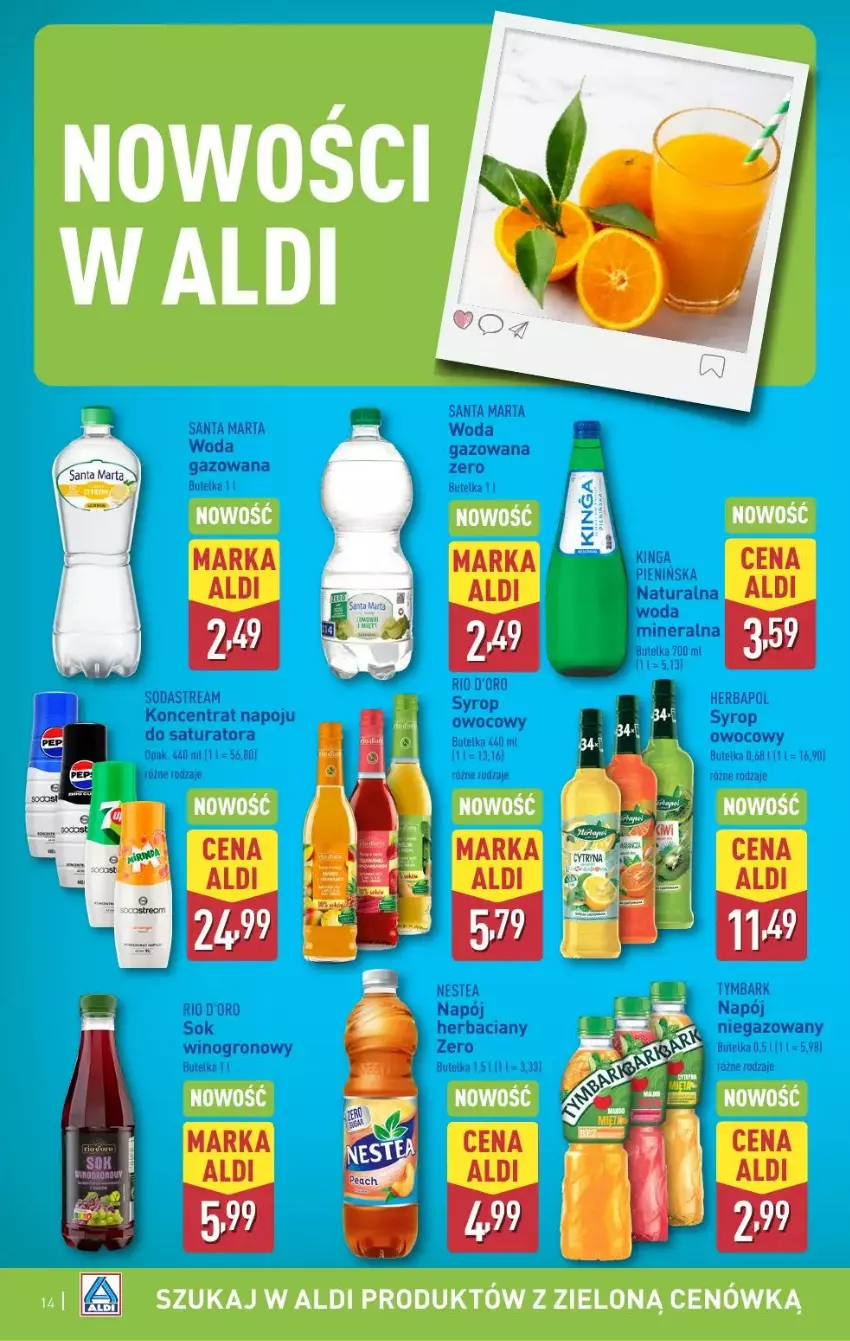 Gazetka promocyjna Aldi - ważna 12.05 do 17.05.2025 - strona 6 - produkty: Herbapol, Napój, Nestea, Sok, Syrop, Tymbark, Wino, Woda, Woda mineralna