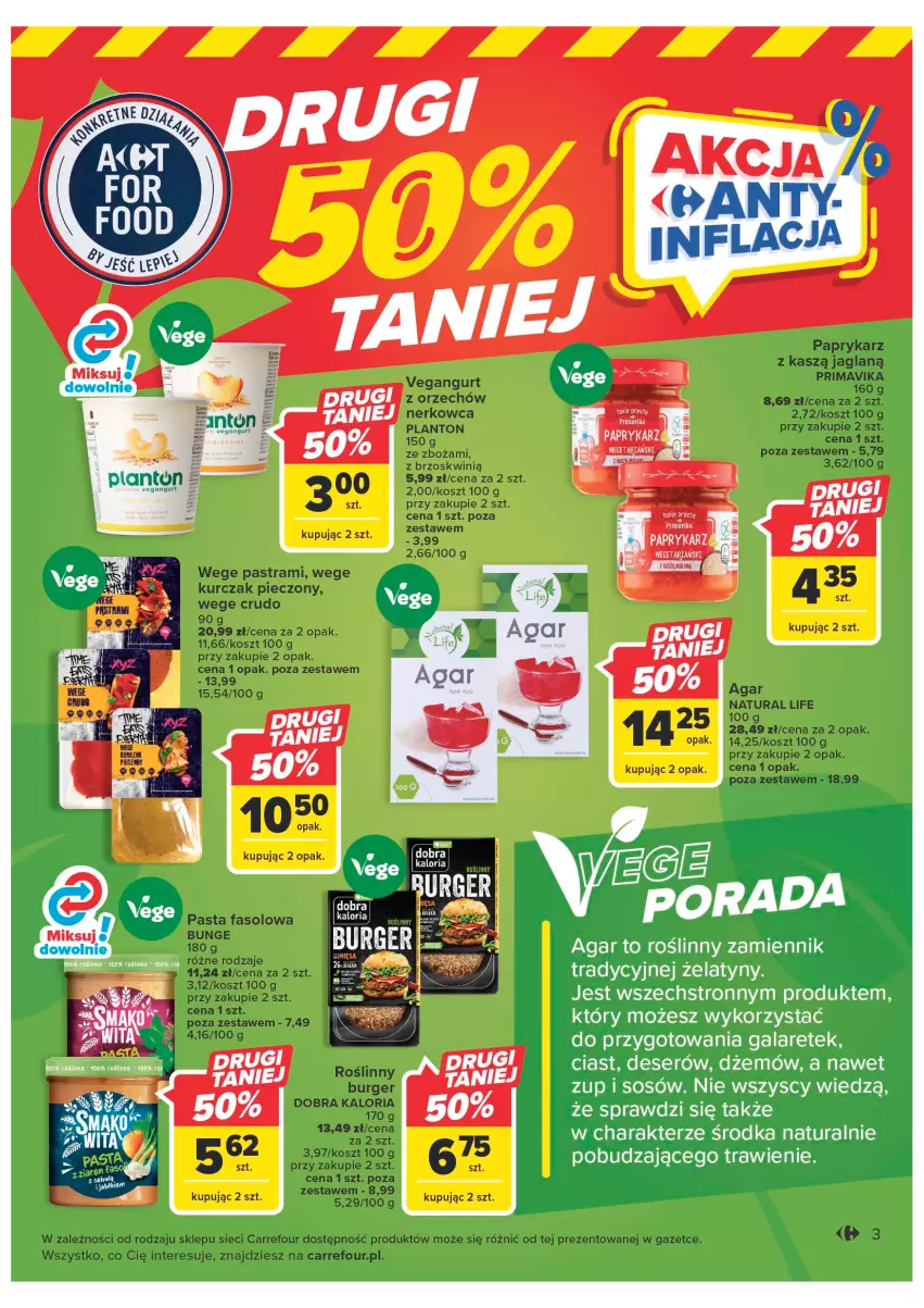 Gazetka promocyjna Carrefour - Gazetka Market - ważna 10.01 do 21.01.2023 - strona 3 - produkty: Deser, Dżem, Gala, LG, Por, Ser, Sos