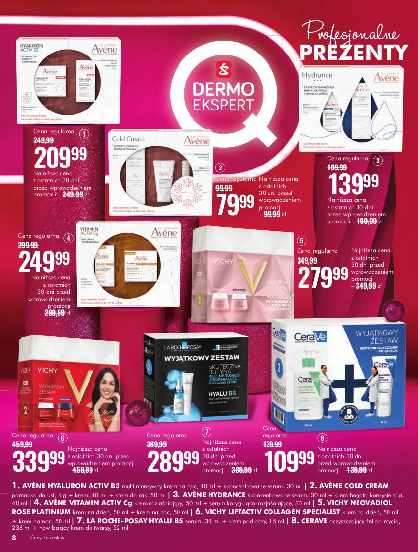 Gazetka promocyjna Super Pharm - ważna 05.11 do 01.12.2024 - strona 8 - produkty: Avène, CeraVe, Cold Cream, Krem do rąk, Krem do twarzy, Krem na dzień, Krem na noc, Krem pod oczy, Krem rozjaśniający, La Roche-Posay, Rum, Ser, Serum, Vichy