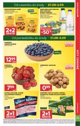 Gazetka promocyjna Stokrotka - Supermarket - Gazetka - ważna od 02.09 do 02.09.2026 - strona 7 - produkty: Krakus, Warzywa, Gra, Maślanka, Papryka czerwona, Parówki, Papryka, Ziemniaki, Szynka, Optima, Farm Milk, Boczek, Owoce, Obrus, Mięso, Miska, Mleko zsiadłe, Bakalland, Mleko, Fa